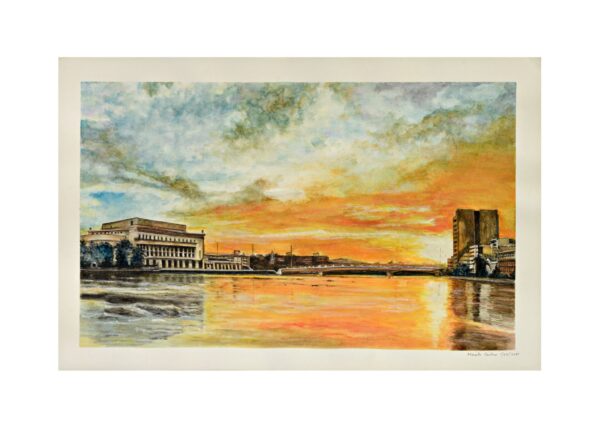 Sunset on Pasig River – Post Office building