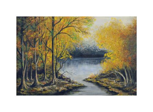 Autumn Lake - Oil, 31x 26”