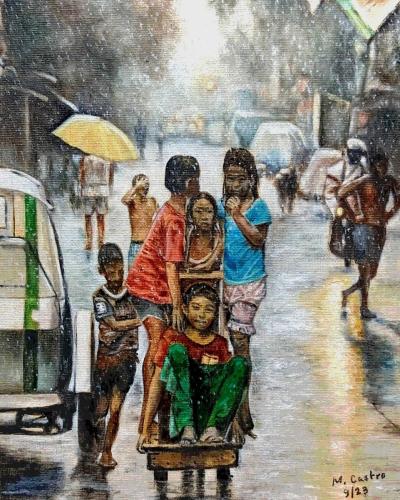 Joy-in-the-Rain-Oil-9x12